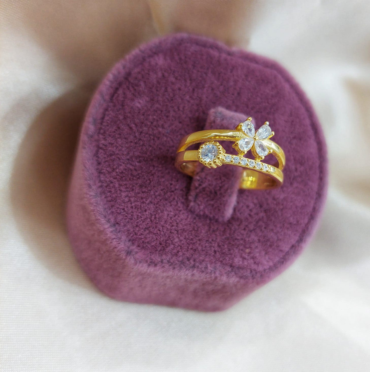 Inel Argint 925 Reglabil Sweet Beautiful Gold 3.2g