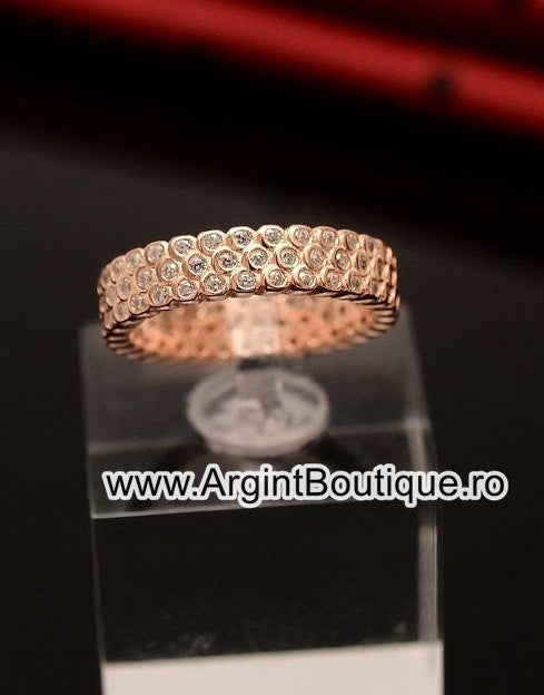 Inel Argint 925 ROZ ZIRCONIU 6.5g