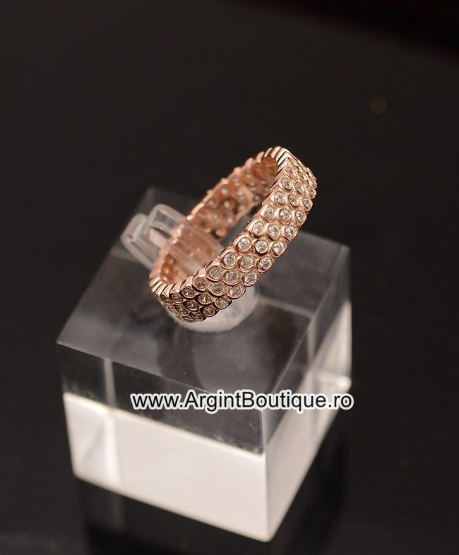 Inel Argint 925 ROZ ZIRCONIU 6.5g