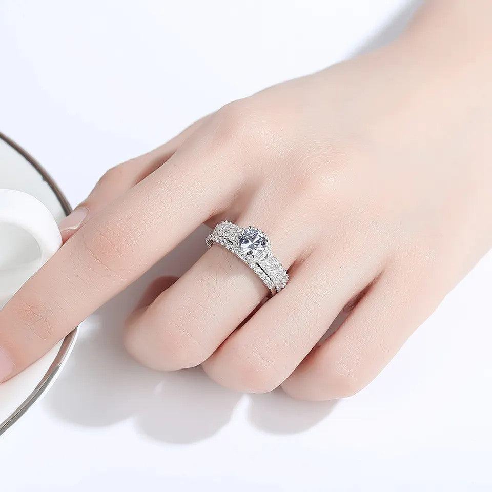Inel Argint 925 Set 2 in 1 Lady Thin Stack 3.8g