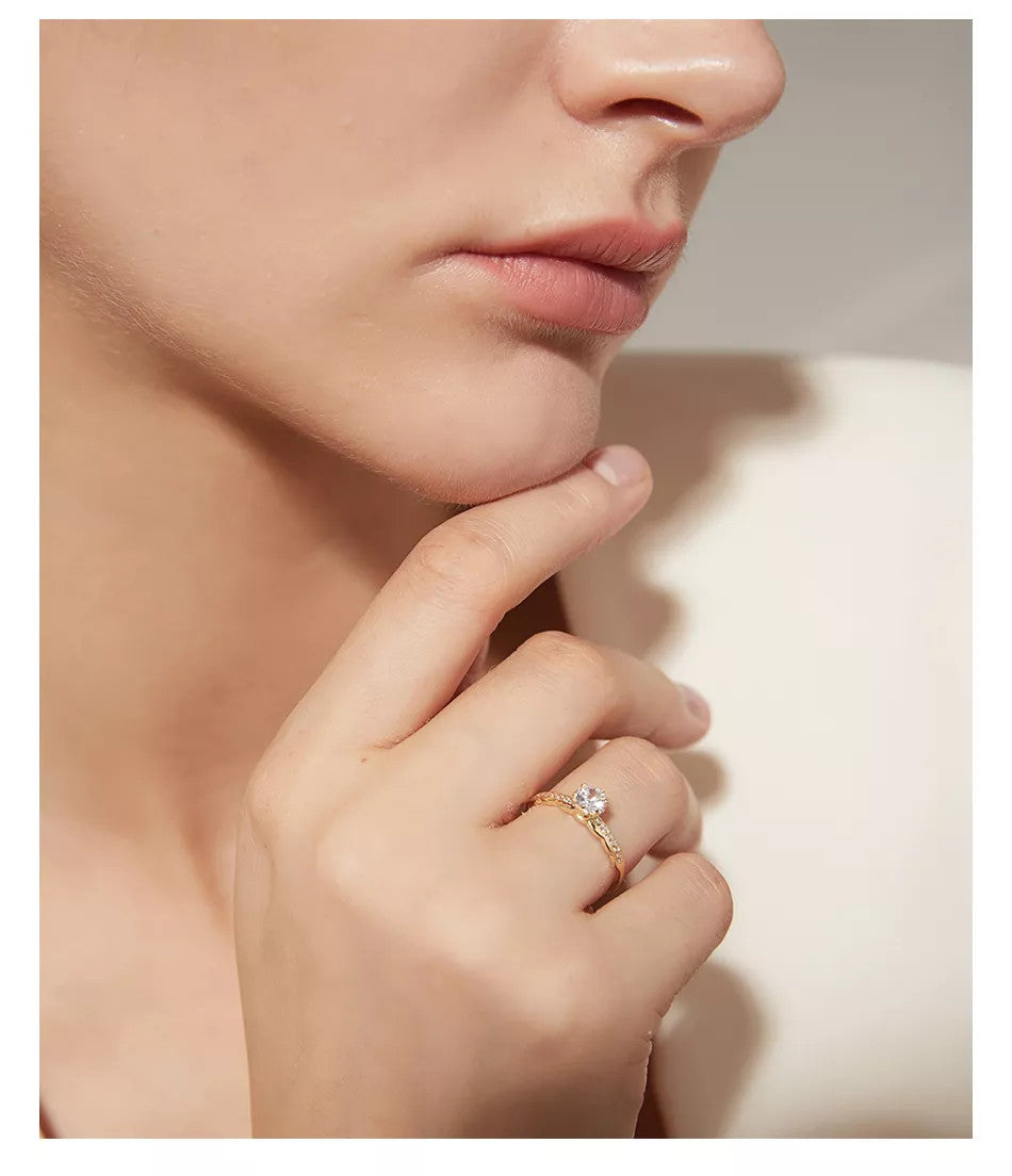 Inel din Argint 925 de Logodna Gold 1g
