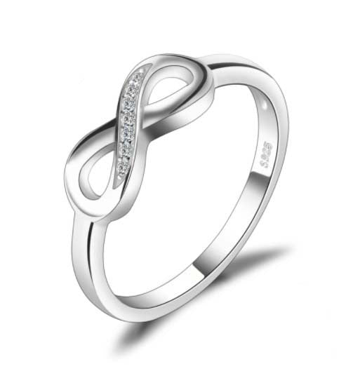 INEL din Argint 925 Model INFINIT Gift Cu Zirconiu Pentru Femei 2g