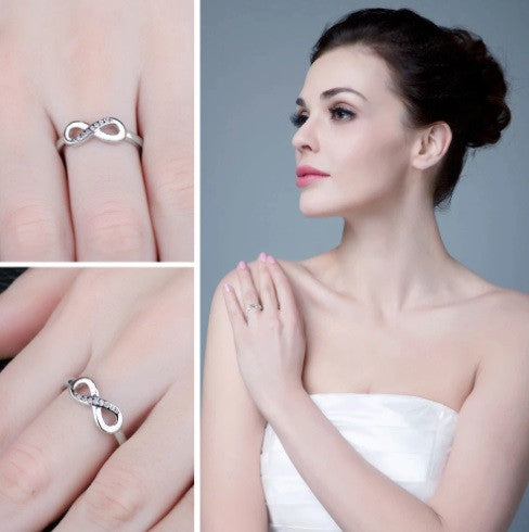 INEL din Argint 925 Model INFINIT Gift Cu Zirconiu Pentru Femei 2g