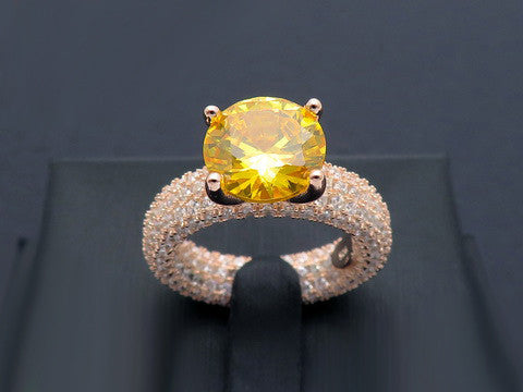 Inel din Argint 925 Perfect Engagement Ring Yellow 9.1g