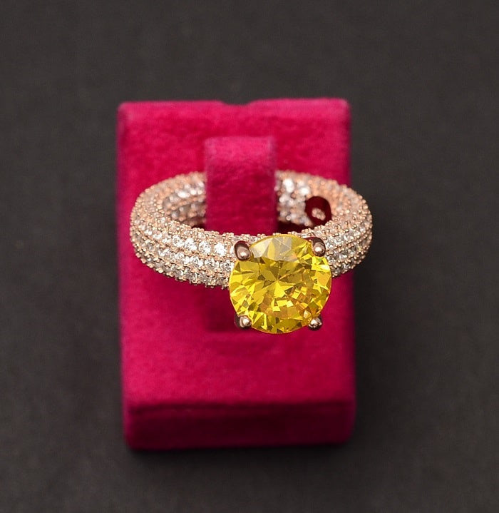 Inel din Argint 925 Perfect Engagement Ring Yellow 9.1g