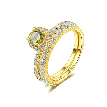 Inel din Argint 925 Perfect Ring Yellow Galben Placat Aur 3g