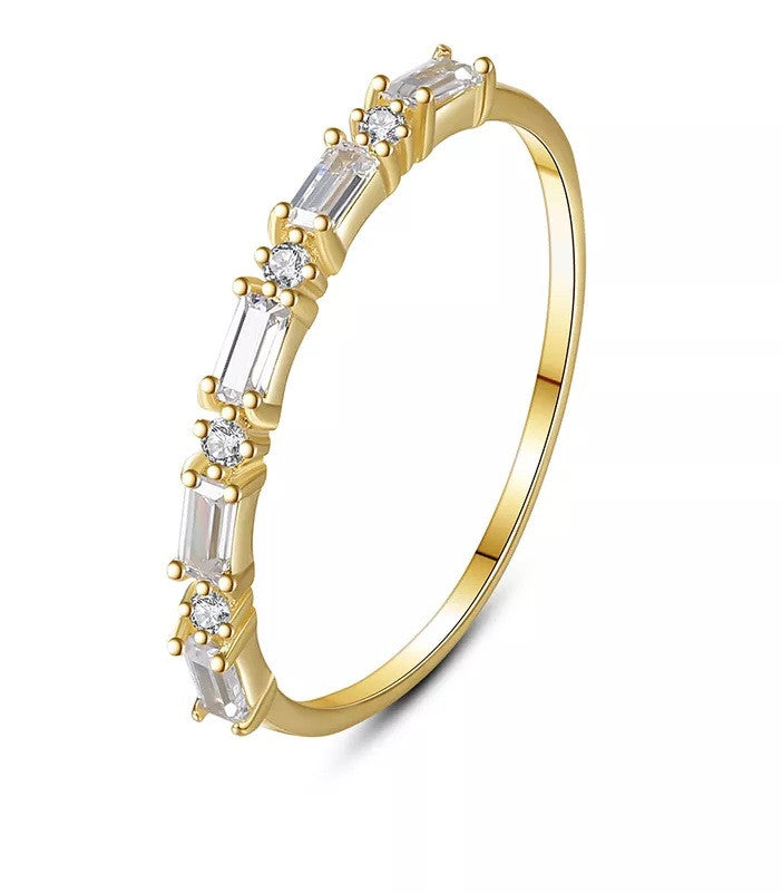 Inel din Argint 925 Placat Auriu 0.8g