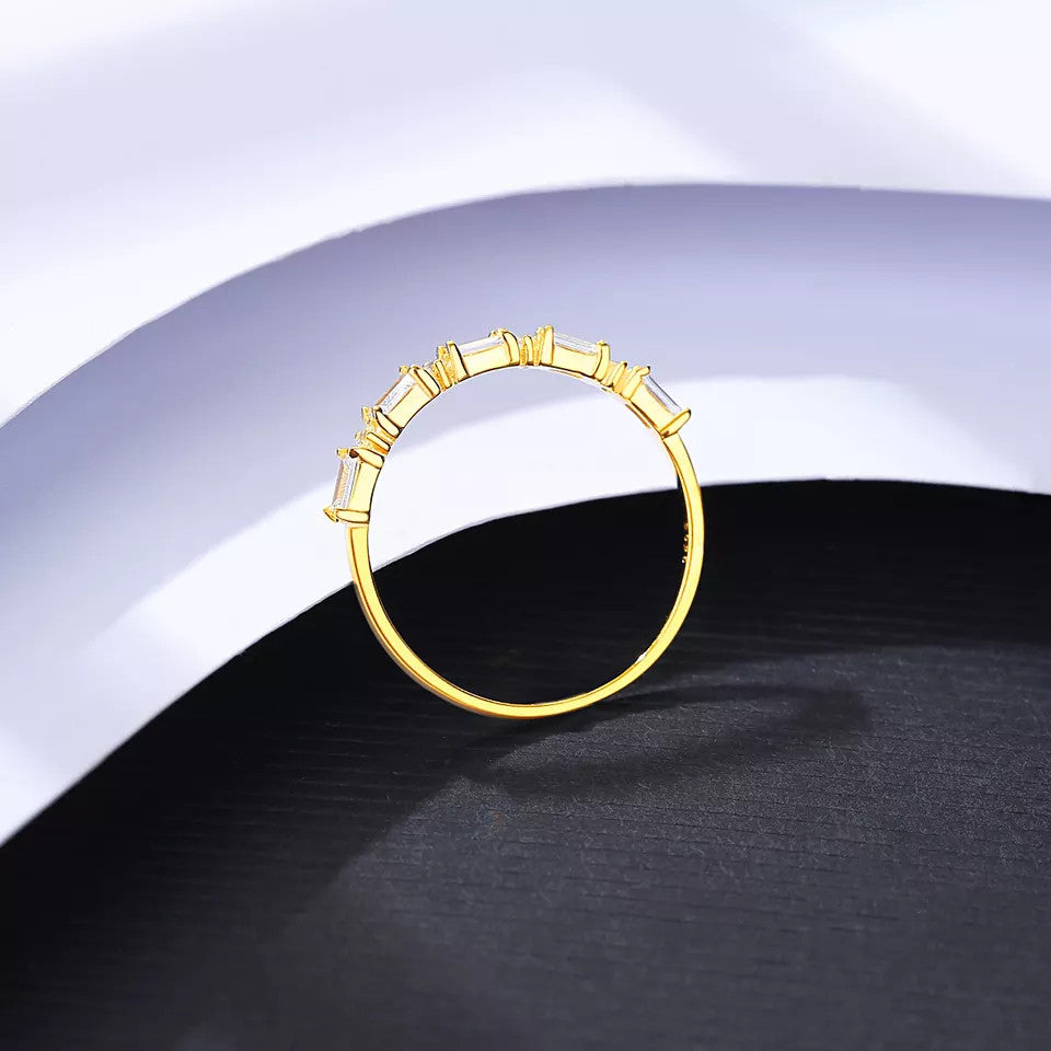 Inel din Argint 925 Placat Auriu 0.8g