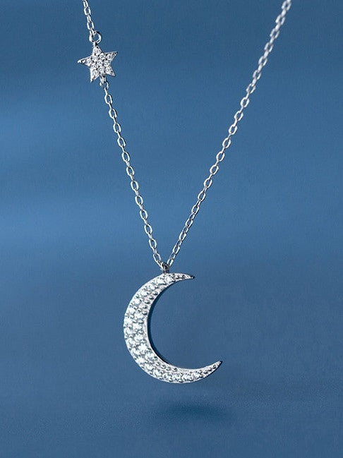Lantisor Argint 925 Moon&Star LUNA&STEA