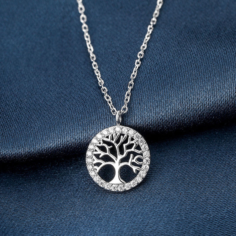 Lantisor Cu Pandativ DIn Argint 925 TREE OF LIFE