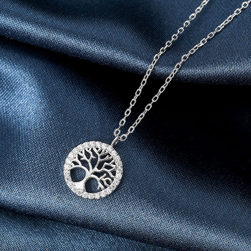 Lantisor Cu Pandativ DIn Argint 925 TREE OF LIFE