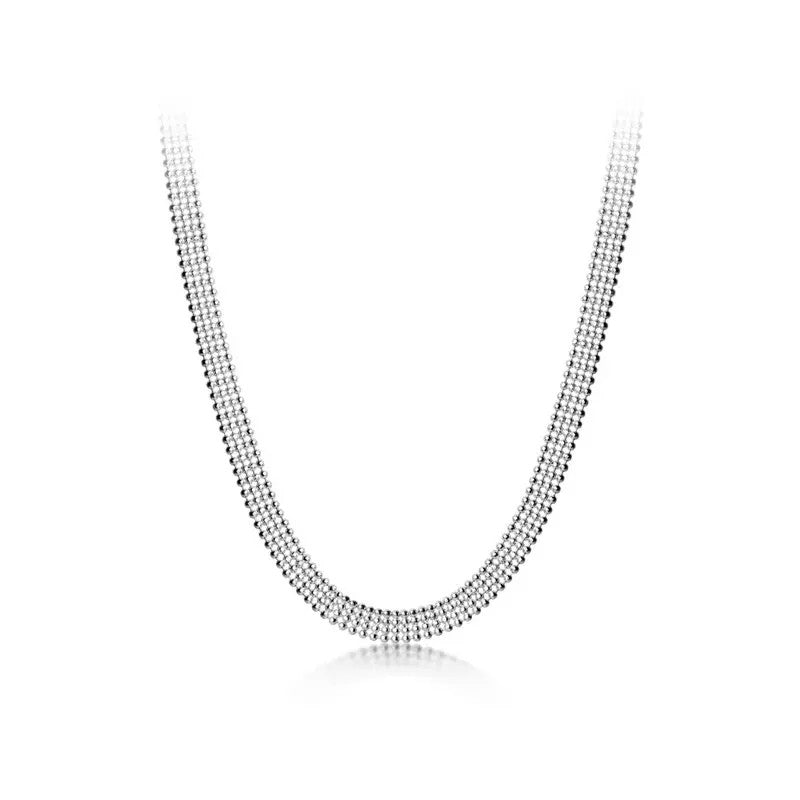 Lantisor Din Argint 925 Bilute Choker Bead Laser 5.3g
