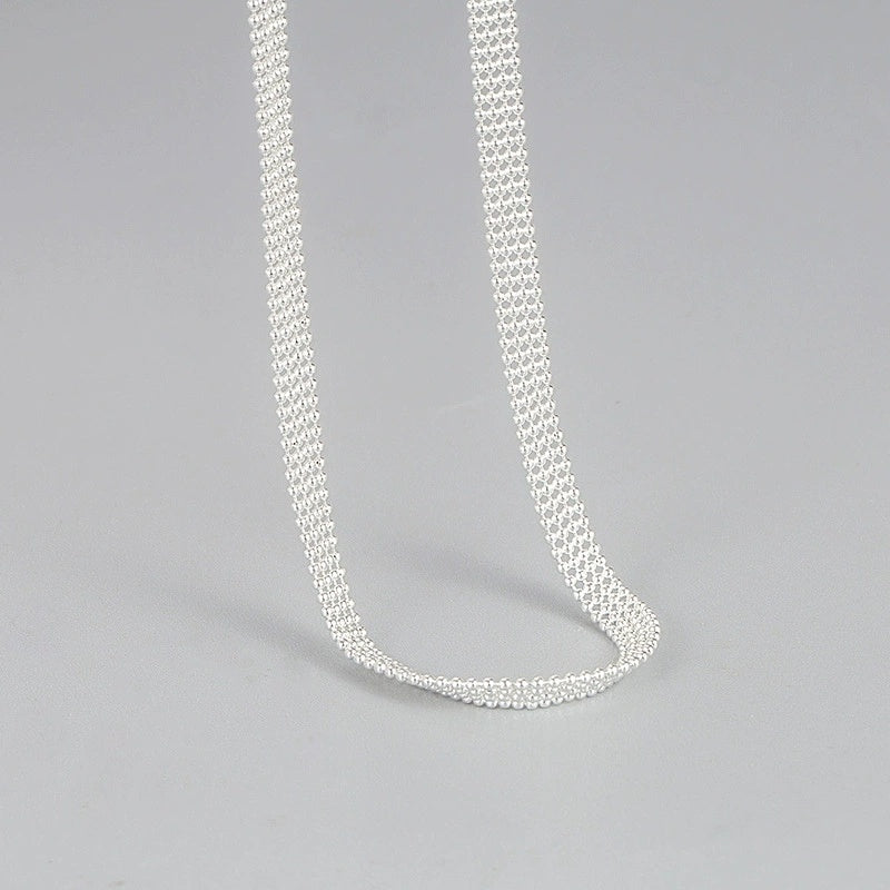 Lantisor Din Argint 925 Bilute Choker Bead Laser 5.3g