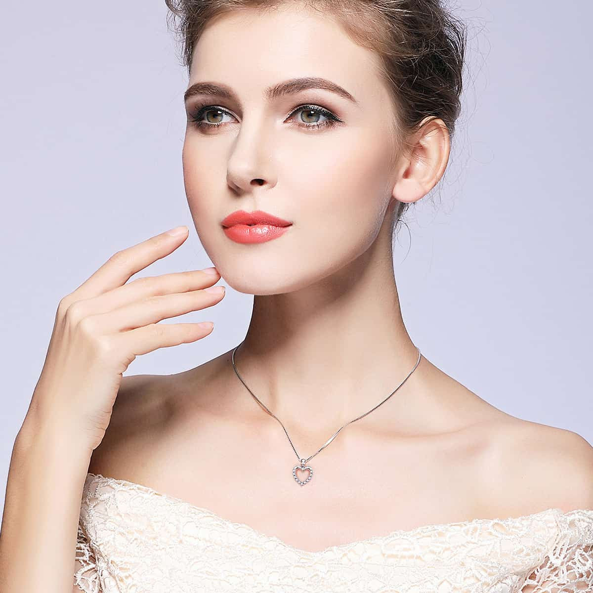 Lantisor Din Argint 925 INIMA 3.8g