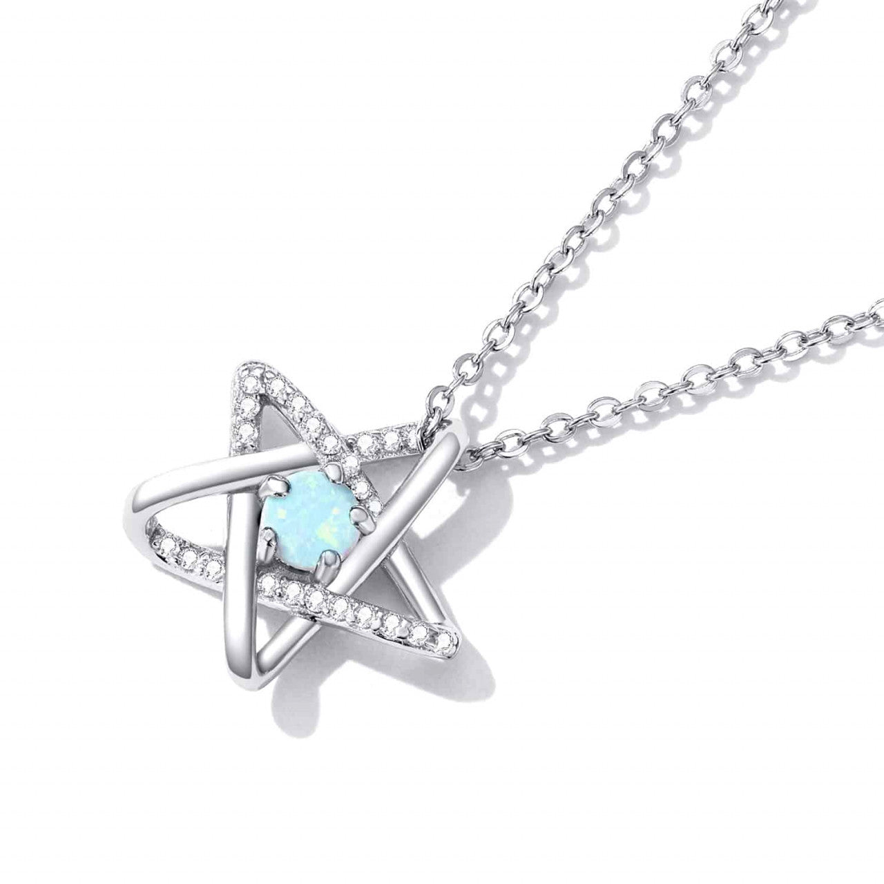 Lantisor Din Argint 925 OPAL STAR 2.5g