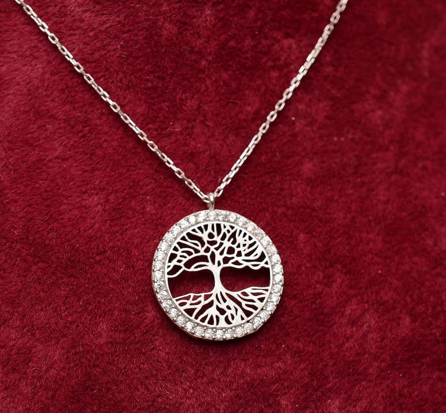 Lantisor Din Argint 925 TREE OF LIFE