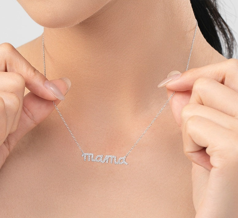 Lănțișor Elegant "Mama" din Argint 925 – Cadoul Perfect pentru Mamele Dragi