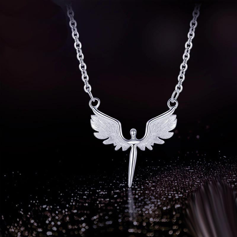 Lantisor Ingeras Din Argint 925 Angel Wings