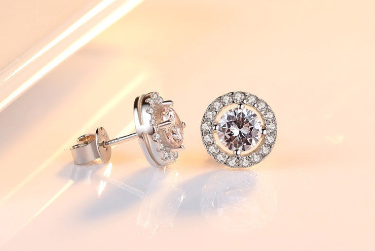 Set Cercei si Colier Argint S925 in stil clasic