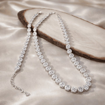 Set Colier și Brățară din Argint 925 cu Zirconii Pavate – Strălucire Elegantă și Design Fin SET 244E