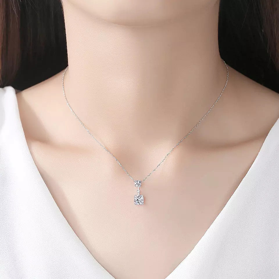 Set Colier si Cercei Din Argint 925 Cubic Zircon 3.7g