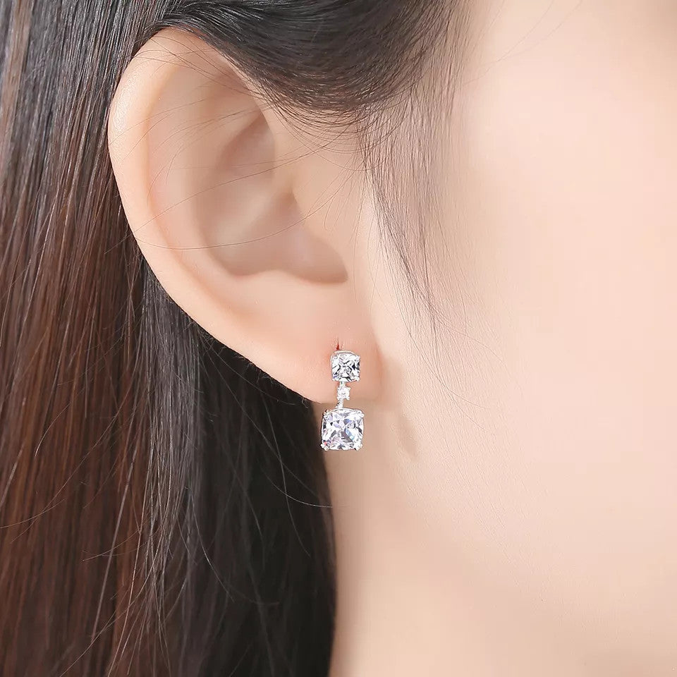 Set Colier si Cercei Din Argint 925 Cubic Zircon 3.7g