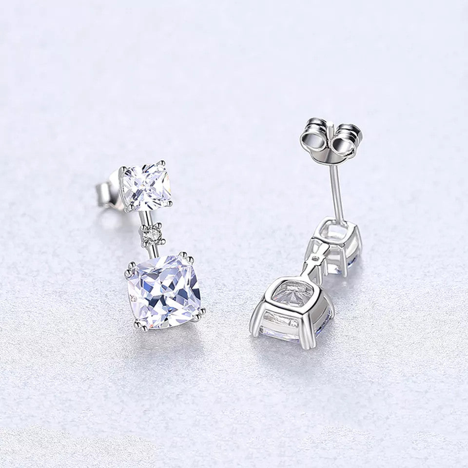 Set Colier si Cercei Din Argint 925 Cubic Zircon 3.7g