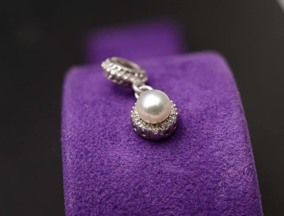 Talisman din Argint 925 cu Pandantiv Perla Eleganta si Cristal
