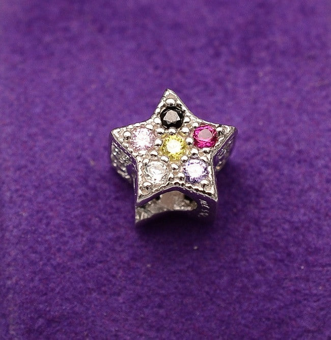 Talisman din Argint 925 -STAR FAIRY MULTICOLOR 2.5g